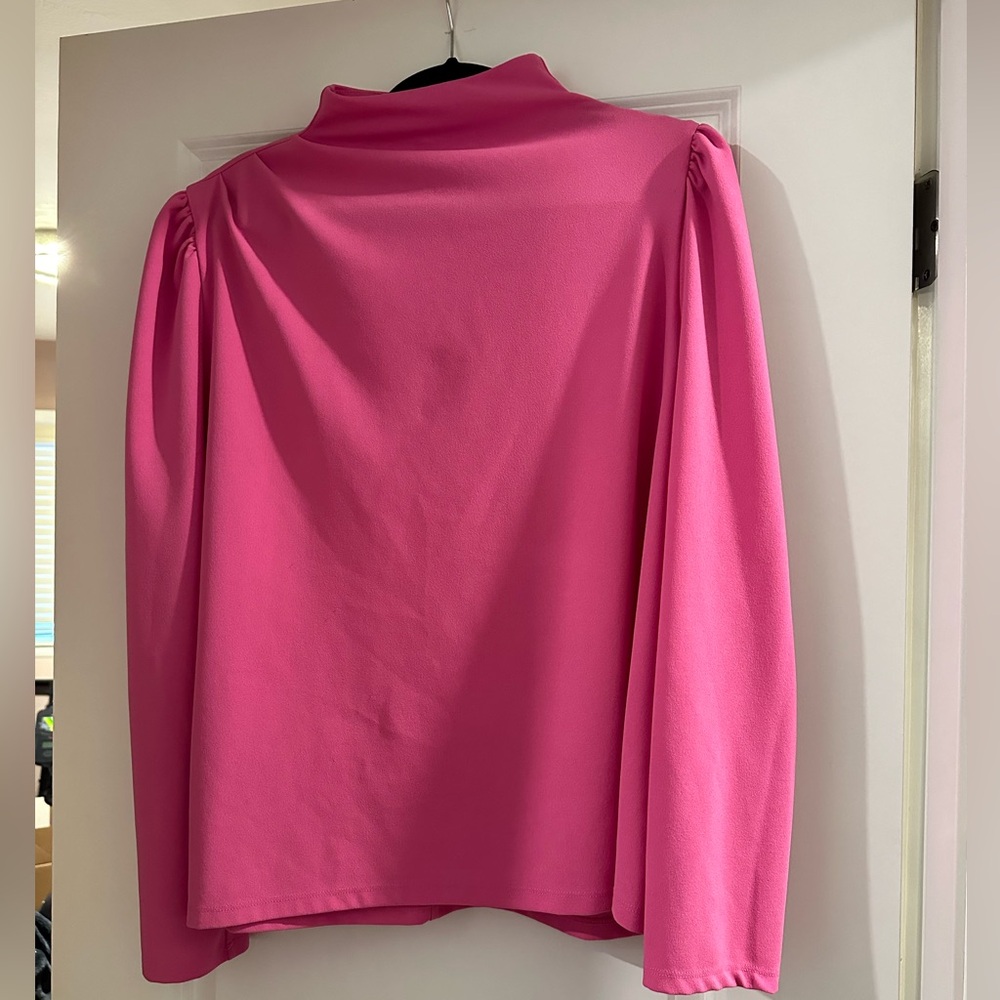 Ann Taylor Pink High Neck Blouse